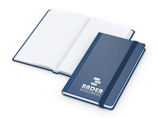 Notizbuch Easy-Book Comfort Bestseller, Pocket, dunkelblau inkl. Silberprägung