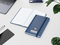 Notizbuch Easy-Book Comfort Bestseller, Pocket, dunkelblau inkl. Siebdruck-Digital