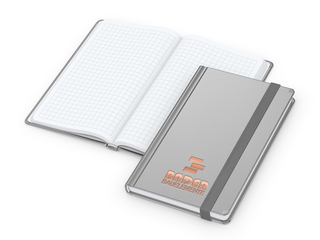 Notizbuch Easy-Book Comfort Bestseller, Pocket, silber inkl. Kupferprägung