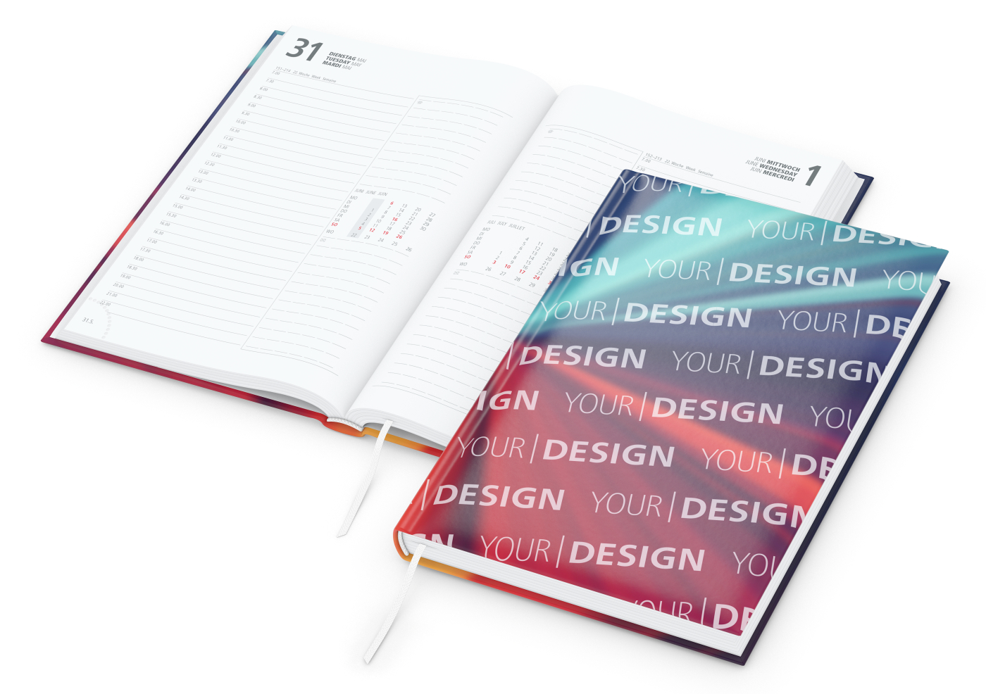Buchkalender Image Bestseller inkl. 4C-Druck, matt-individuell