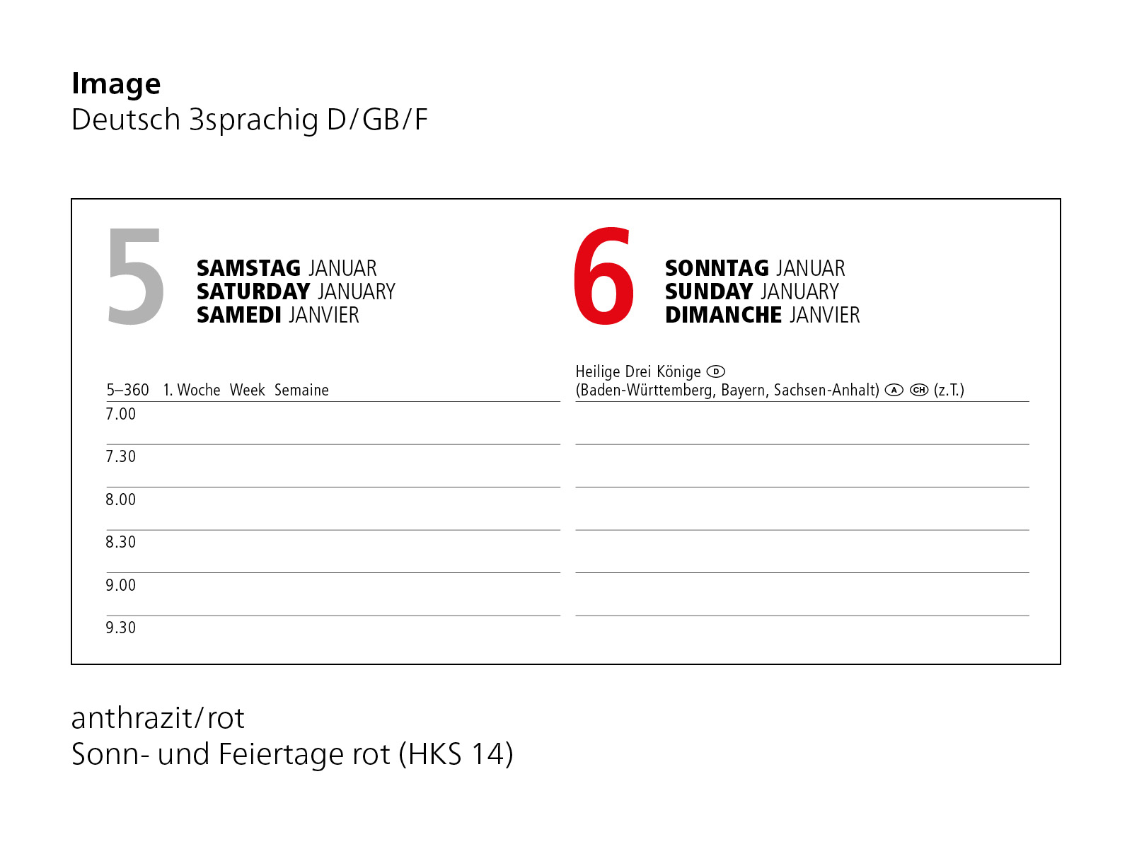 Buchkalender Image Bestseller inkl. 4C-Druck, matt-individuell