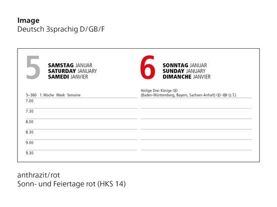 Buchkalender Image Bestseller inkl. 4C-Druck, matt-individuell