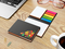 Haftnotiz-Set London Bookcover White Bestseller, matt-individuell, Farbschnitt orange
