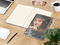Notizbuch Match-Book Creme Bestseller, A4, Cover-Star, gloss-individuell, silbergrau