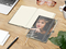 Notizbuch Match-Book Creme Bestseller, A5, Cover-Star, gloss-individuell, silbergrau