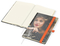 Notizbuch Match-Book Creme Bestseller, A5, Cover-Star, matt-individuell, orange