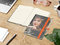 Notizbuch Match-Book Creme Bestseller, A5, Cover-Star, matt-individuell, orange