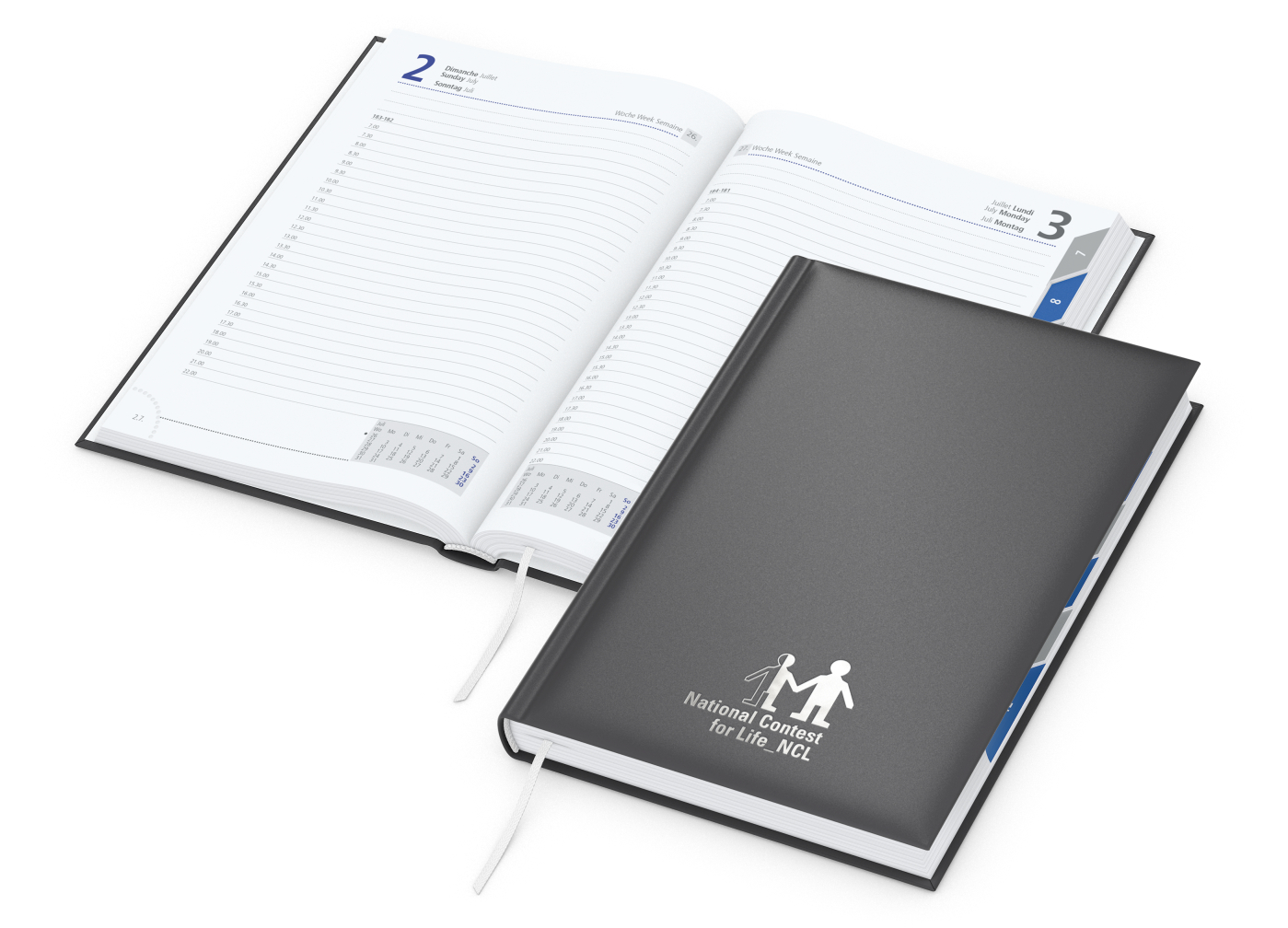 Buchkalender Manager Register Bestseller inkl. Silberprägung