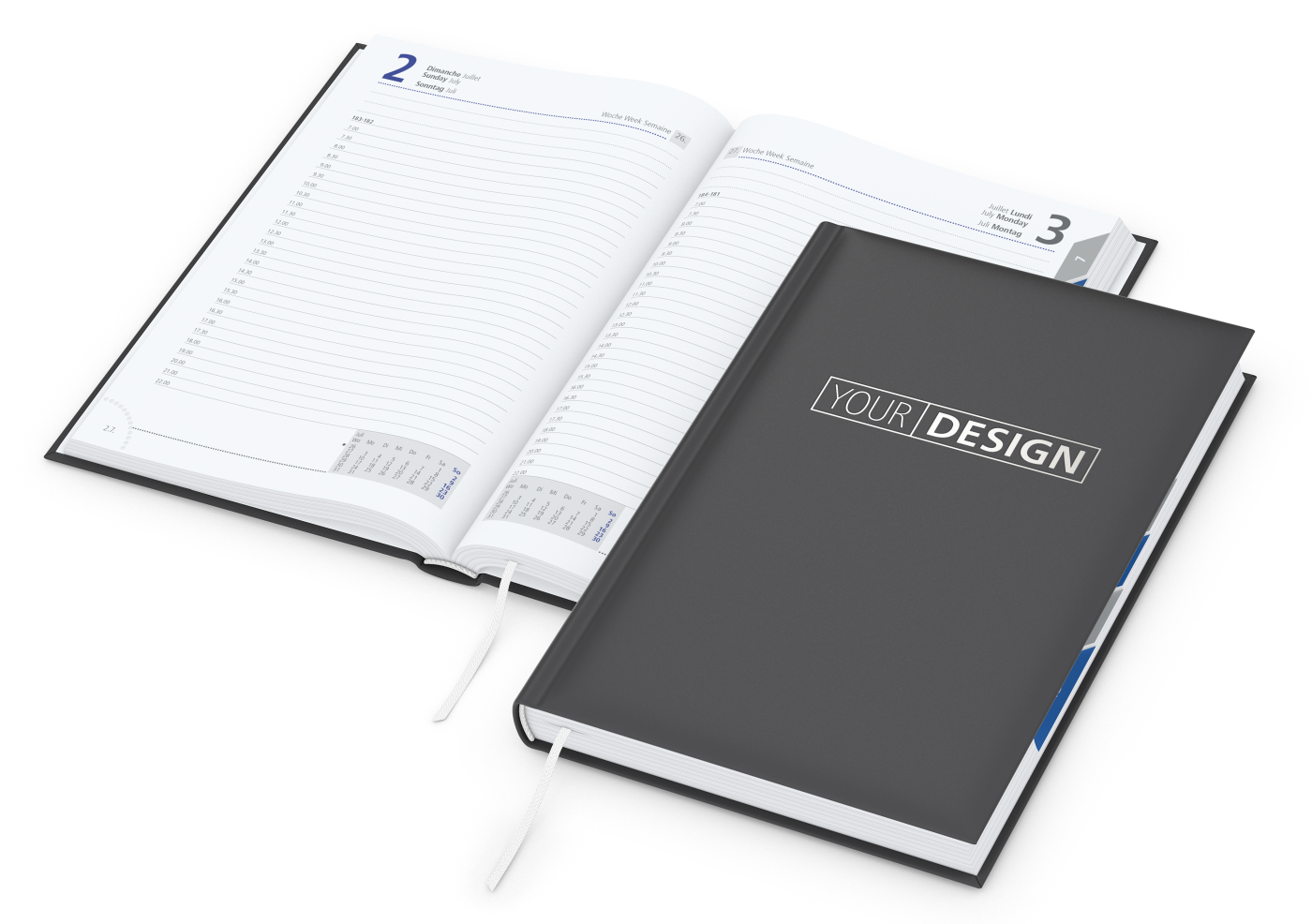 Buchkalender Manager Register Bestseller inkl. Silberprägung