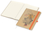 Notizbuch Match-Book Creme Bestseller, A4, Natura, braun-individuell, orange