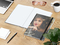 Notizbuch Match-Book White Bestseller, A4, Cover-Star, matt-individuell, schwarz