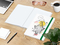 Notizbuch Match-Book White Bestseller, A4, Natura, individuell, grün