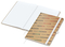 Notizbuch Match-Book White Bestseller, A4, Natura, braun-individuell, weiß