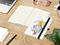 Notizbuch Match-Book Creme Bestseller, A5, Natura, individuell, schwarz