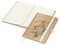 Notizbuch Match-Book Creme Bestseller, A5, Natura, braun-individuell, weiß