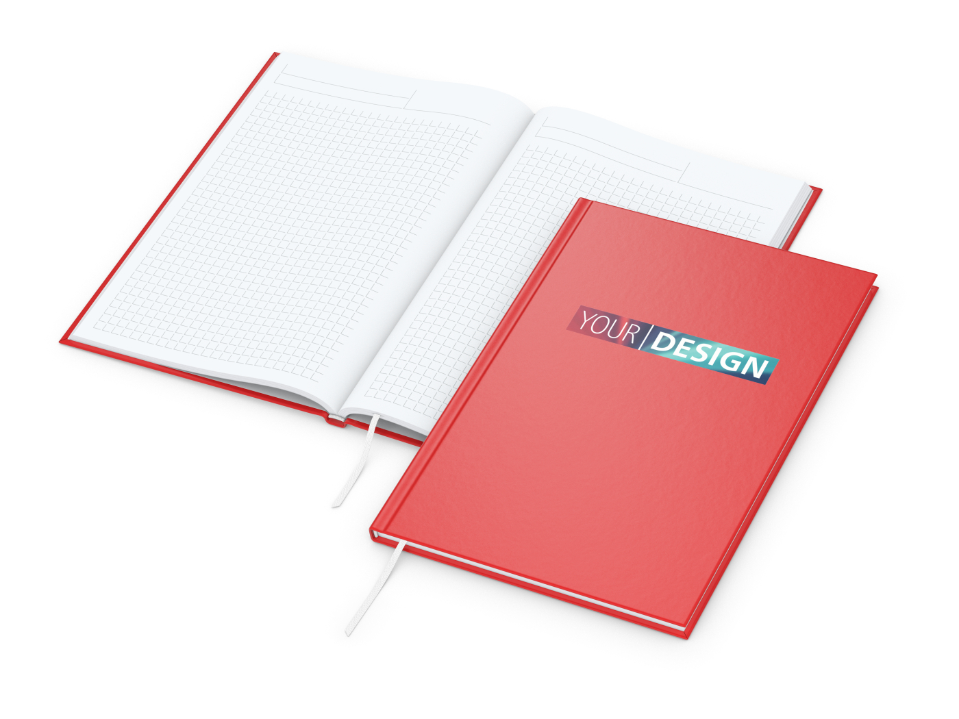Notizbuch Memo-Book Bestseller, A5, matt-rot
