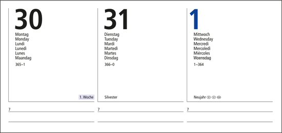 Wochenkalender Media Bestseller inkl. 4C-Druck, matt-individuell