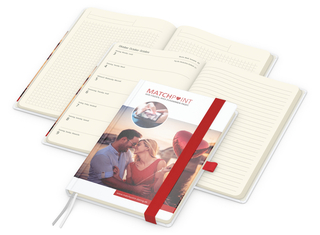 Wochenplaner Match-Hybrid Creme Bestseller, Cover-Star gloss, rot