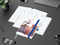 Wochenplaner Match-Hybrid White Bestseller, A5, Cover-Star gloss-individuell, mittelblau