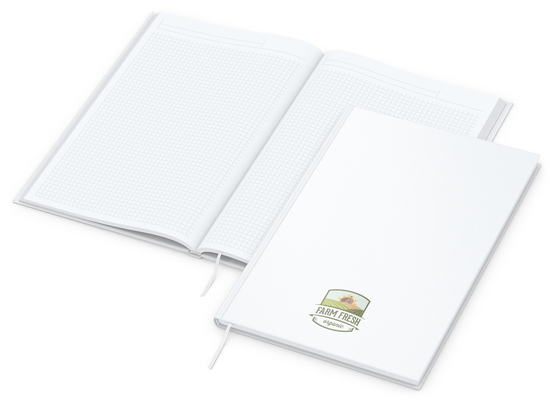 Notizbuch Note-Book Bestseller, A4, matt-weiß