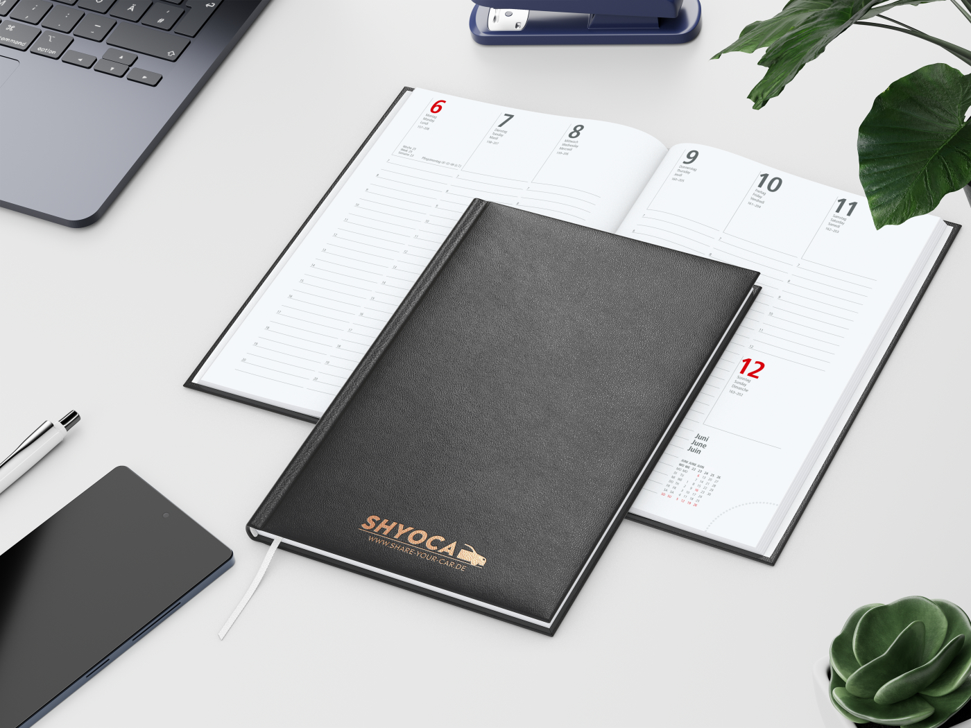 Wochenkalender Prestige Bestseller inkl. Kupferprägung, schwarz