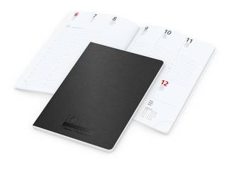 Wochenkalender Prestige-Flexx Bestseller inkl. Prägung schwarz-glänzend
