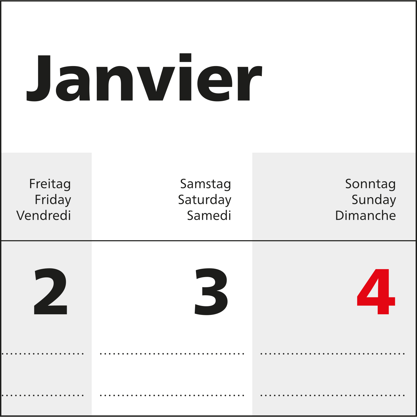 1-Monatskalender Solo 1 Bestseller (Einblatt)