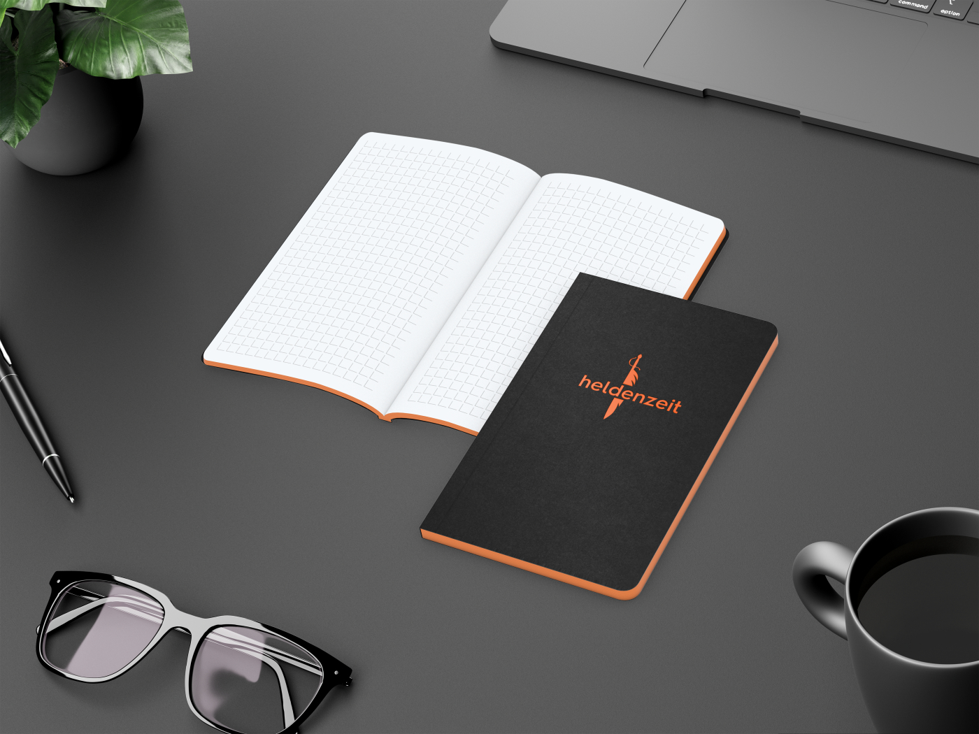 Notizbuch Tablet-Book Slim Bestseller, Pocket, orange