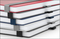 Notizbuch Vision-Book White Bestseller, A5, rot inkl. Goldprägung