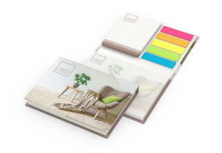 Haftnotiz-Set Brüssel Bookcover Recycling-Matt Individuell