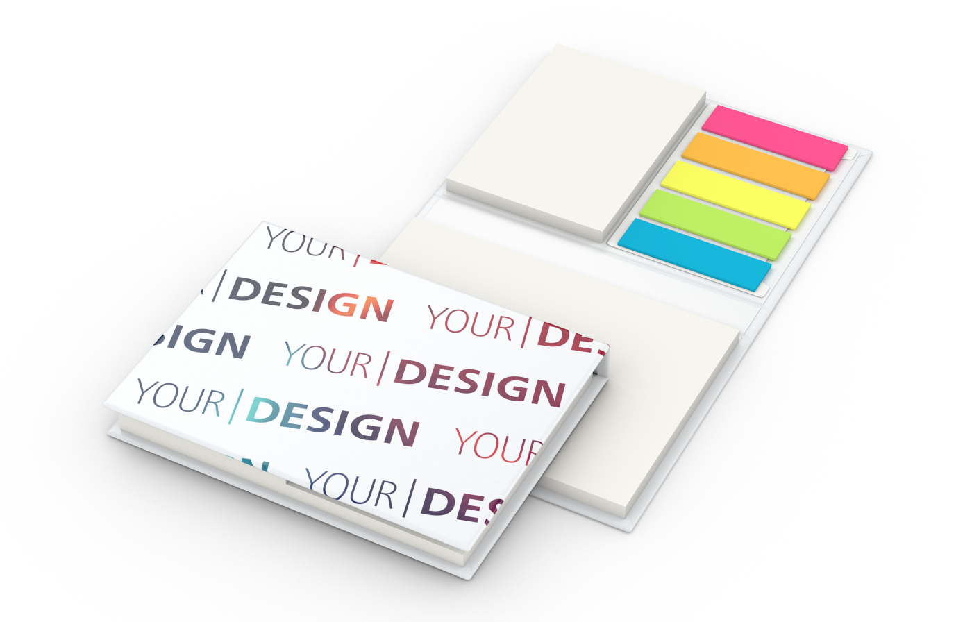 Haftnotiz-Set Brüssel Bookcover Recycling-Matt White