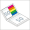 Haftnotiz-Set Brüssel Bookcover Recycling-Matt White