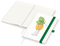 Notizbuch Match-Book, A5, Cover-Star Recycling-Matt, grün