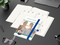 Wochenplaner Match-Hybrid A5 Cover-Star Recycling-Matt, mittelblau
