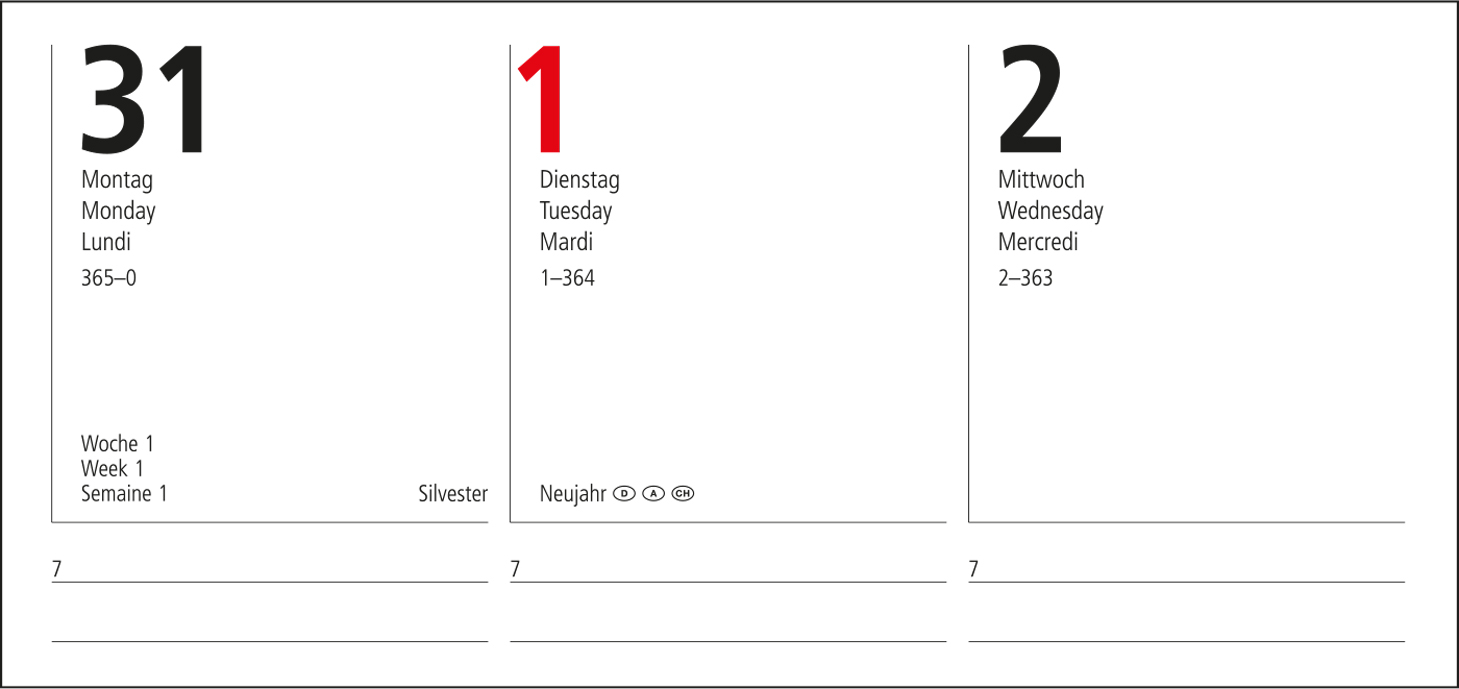 Wochenkalender Prestige-Flexx Recycling