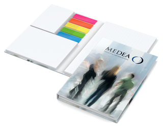 Haftnotiz-Set Helsinki Bookcover White, gloss-individuell