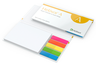 Haftnotiz-Set Kopenhagen Bookcover White, Umschlag 4/0-farbig