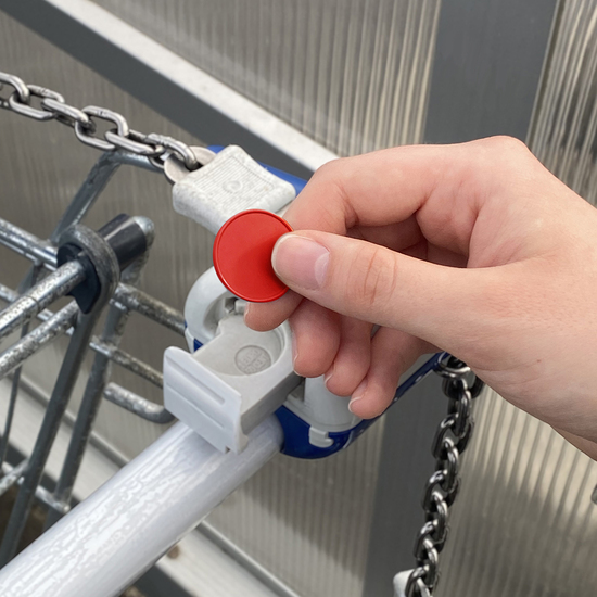 Chiphalter mit 1€-Chip "Alpha"