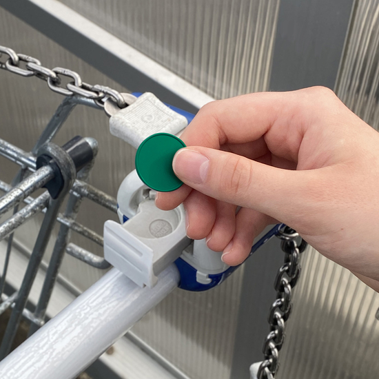 Chiphalter mit 1€-Chip "Haus"