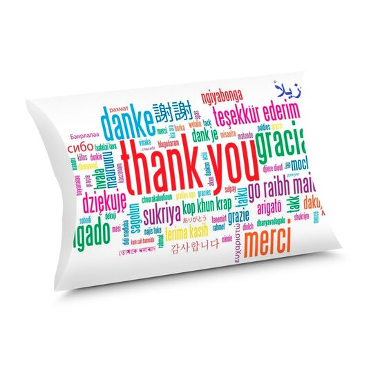 Kissenverpackung mit „Merry Christmas” Motiv enthält eine Lindor-Auswahl in 5 verschiedenen Geschmacksvarianten. (insgesamt ca. 62,5 g)