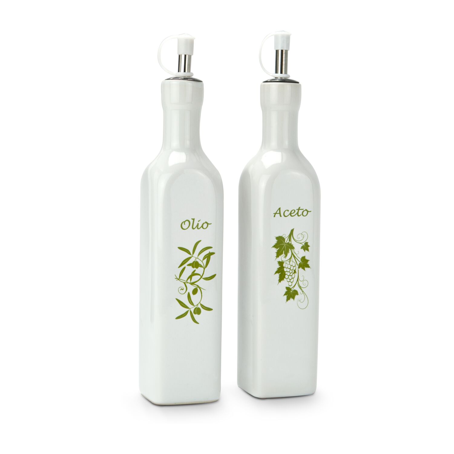 Geschenkset / Präsenteset: Essig-Ölspender im Korb 2K1159