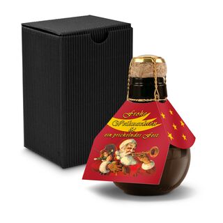 Origineller Sekt Weihnachtsgruß - Karton Schwarz, 125 ml 2K1358f2