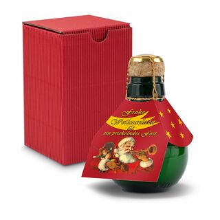 Origineller Sekt Weihnachtsgruß - Karton Rot, 125 ml 2K1358f4