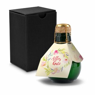 Origineller Sekt Alles Gute - Karton Schwarz, 125 ml 2K1358k2