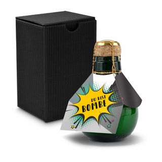 Origineller Sekt Du bist Bombe- Karton Schwarz, 125 ml 2K1358v2