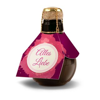 0,125 l hochwertiger Sekt brut in origineller Flasche mit Naturkork und Agraffe, Alkohol 12% Vol.