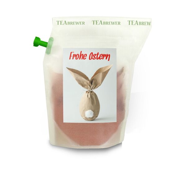 Verschenken Sie Fröhlichkeit & Genuss zu Ostern mit diesem wiederverwendbaren Brühbeutel. Heißes Wasser eingießen, ziehen lassen & genießen.