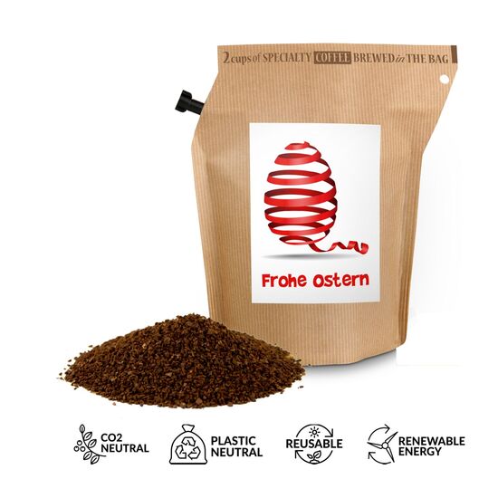 Verschenken Sie Fröhlichkeit & Genuss zu Ostern mit diesem wiederverwendbaren Brühbeutel. Heißes Wasser eingießen, ziehen lassen & genießen.