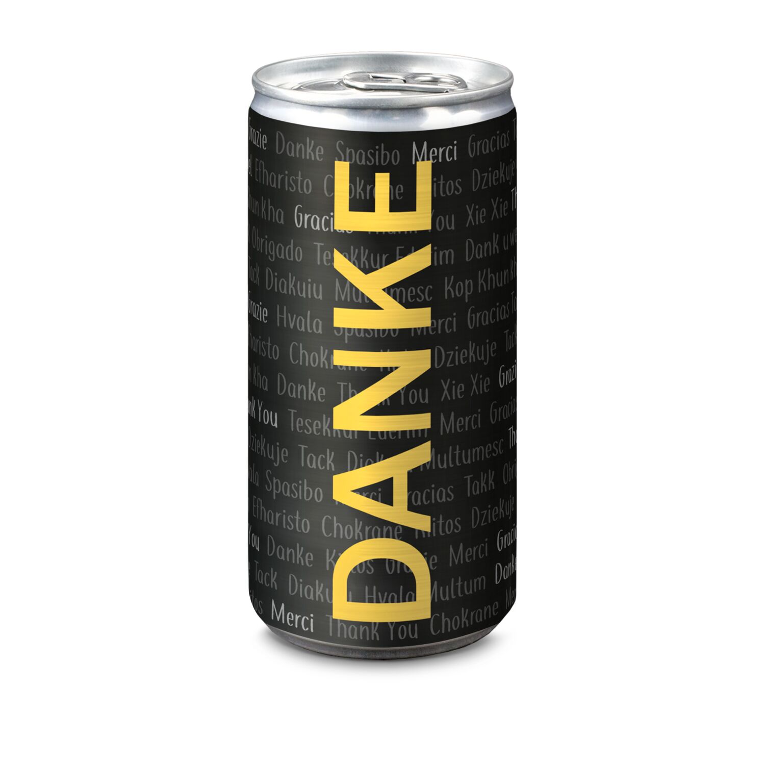 Prickelndes Dankeschön: 24 Secco Slimline Dosen (0,2 l) mit „Danke” Etikett, 10,5% Vol. - Sektsteuerfrei