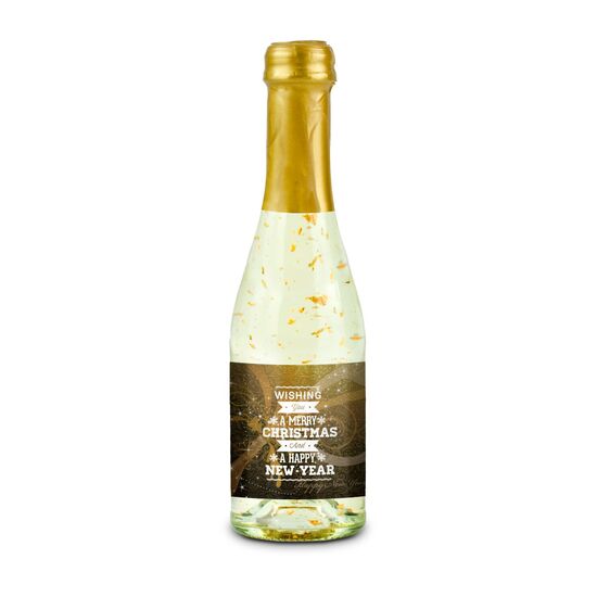 0,2 l aromatisiertes, weinhaltiges Getränk mit 22-karätigem Blattgold und Kohlensäure in klarer Flasche, Alkohol 10% Vol. - Sektsteuerfrei